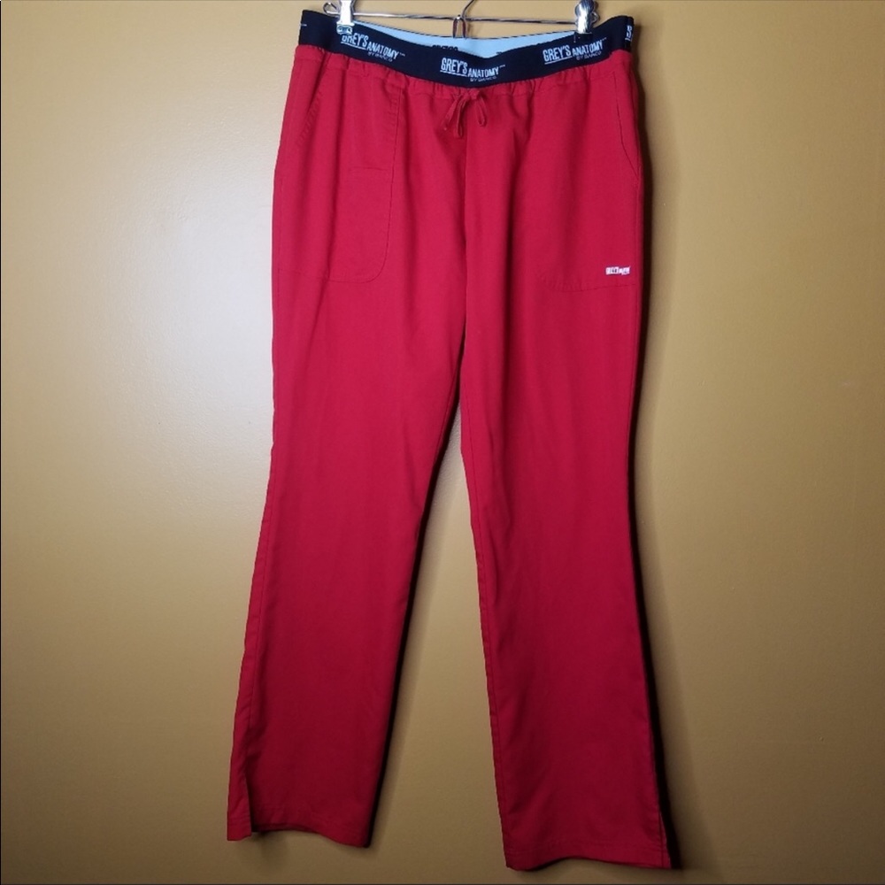 Grey's Anatomy Active Red Scrub Pants Size Large